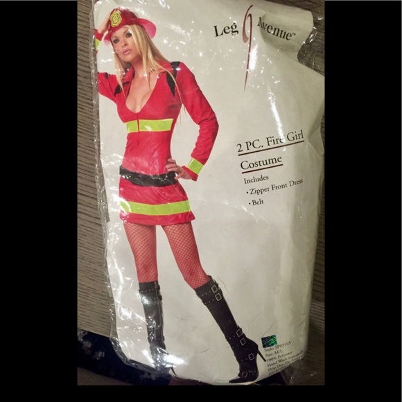 Sold-Women's M/L Fire Fighter Halloween Costume - Picture 1 of 3
